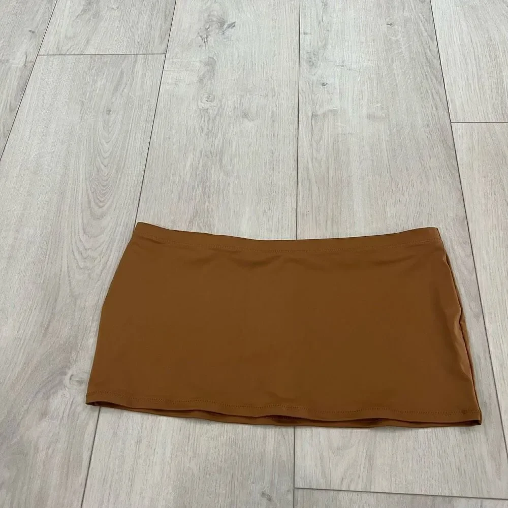 SKIMS Swim Micro Mini Skirt Almond size M